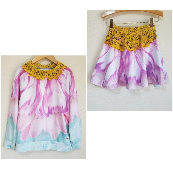 Molo Girl's Barbara Marina Jogger Skirt Set - Picture 1 of 13